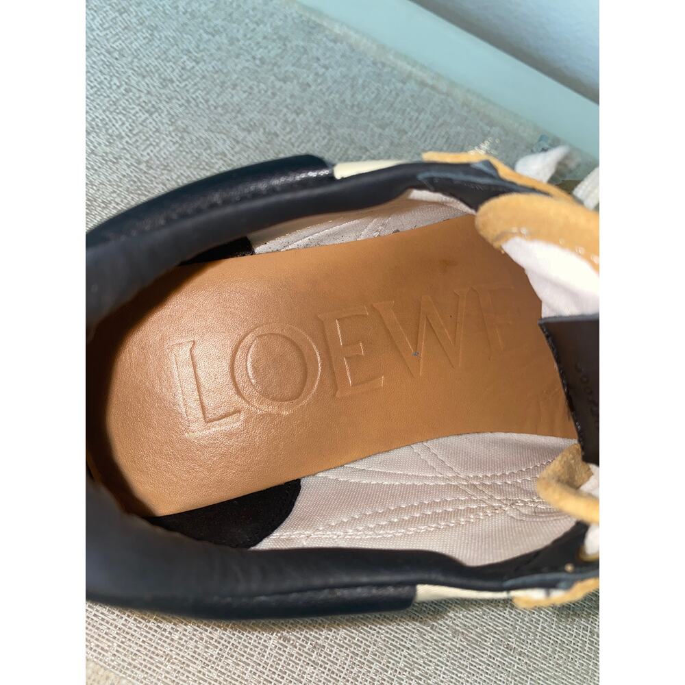 LOEWE Flow Runner Nylon/Suede Gold/Black Sneakers size 40 (US 9.5) - Picture 8 of 10